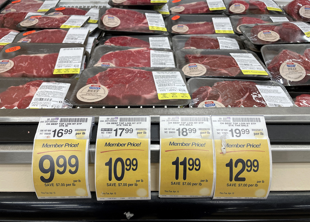 美国通胀持续:肉价创新高 民众选择意面披萨取代牛排