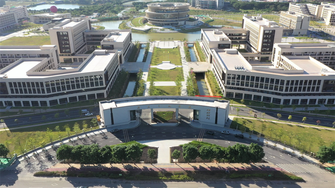 广东金融学院俯瞰图.(摄影:李思靖)