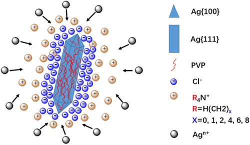 　　图1：有机阳离子调控银纳米线生长的机理