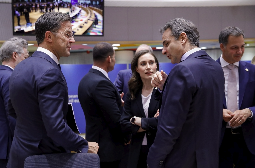 5月30日，欧盟特别峰会上，各方讨论对俄石油禁运。（资料图）