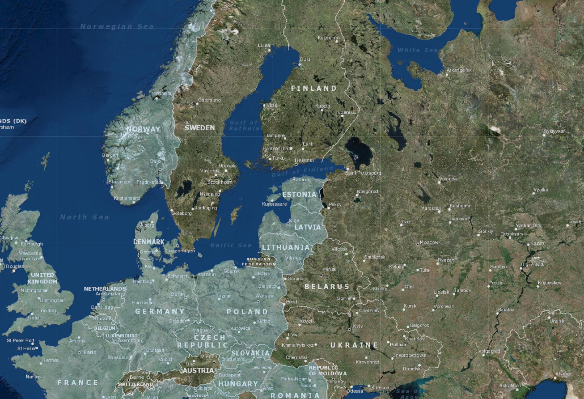 除俄罗斯外，目前波罗的海周围只有瑞典和芬兰没有加入北约，图片来源：北约网站