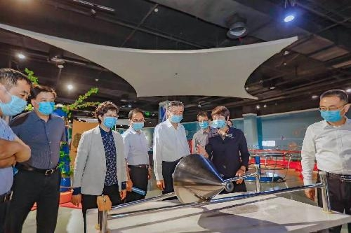江苏省政协领导调研盐城综合性科技馆建设
