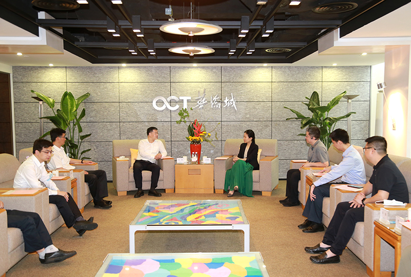6月1日,集团党委常委,副总经理,华侨城股份总裁王晓雯在集团总部会见