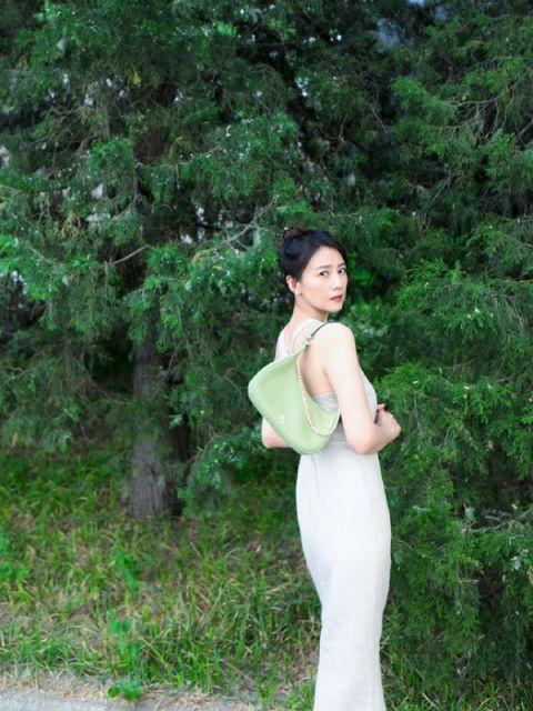 高圆圆夏日街拍复古清新网友直呼被女神美到了