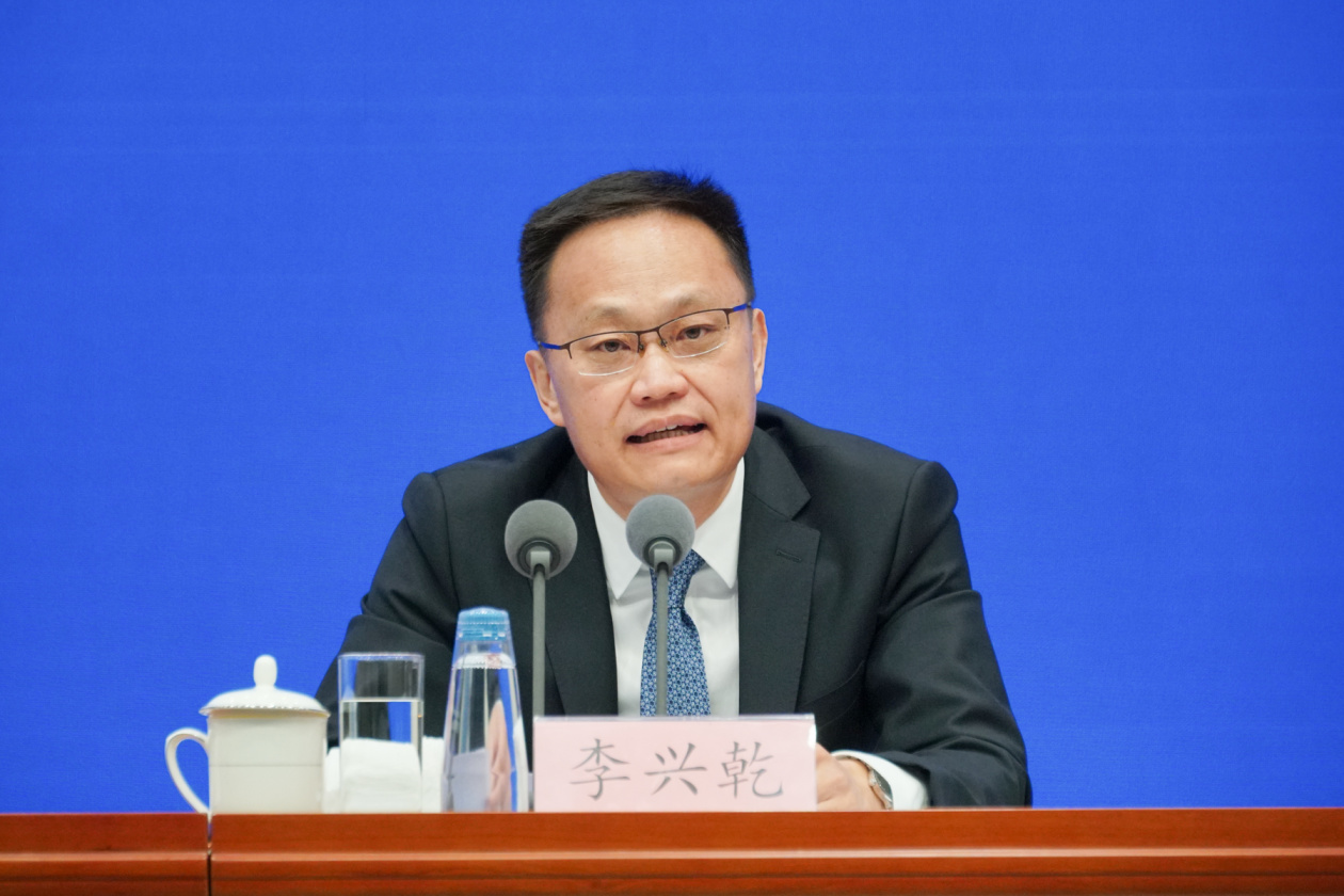 商务部对外贸易司司长李兴乾 澎湃新闻记者 周頔 摄