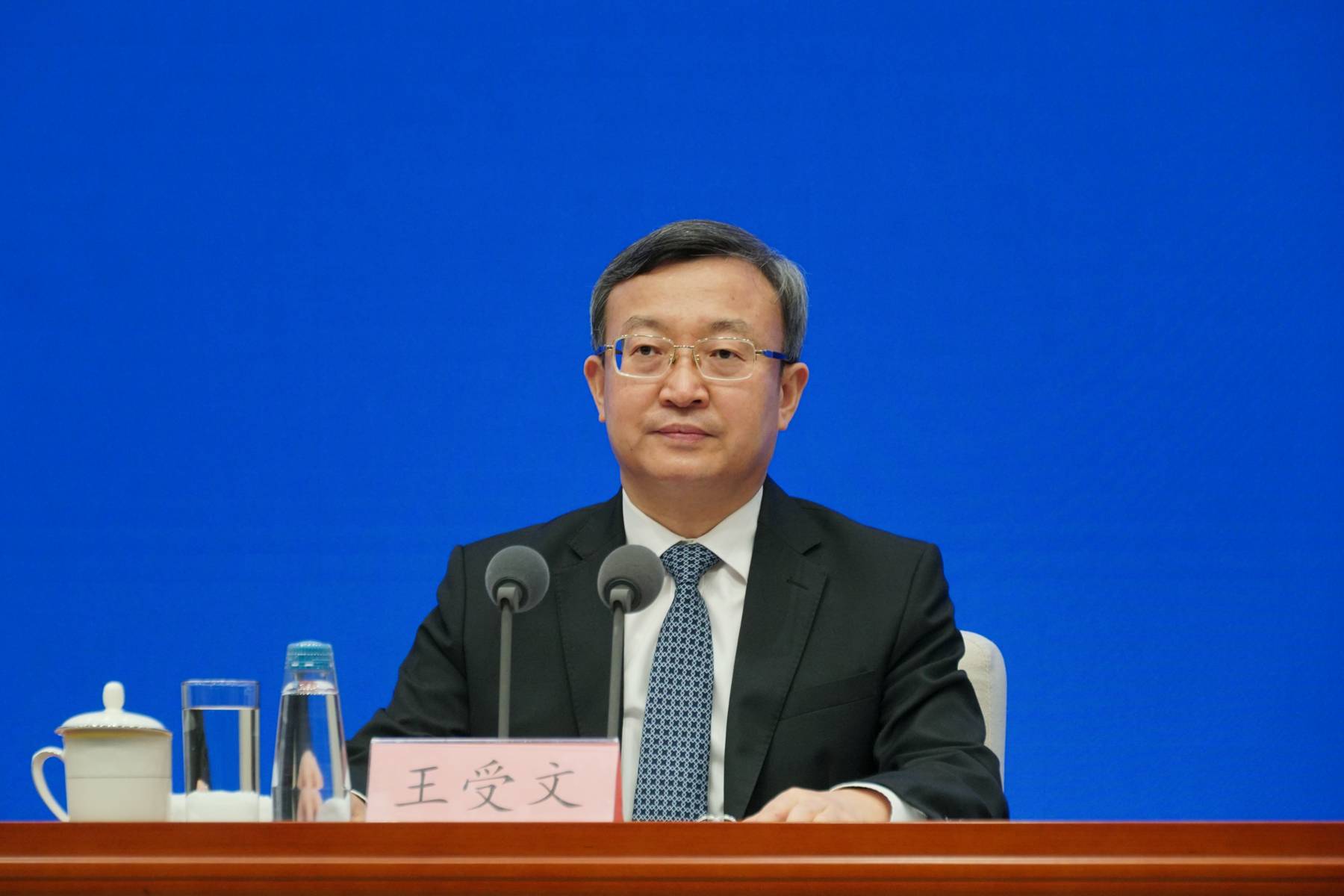 商务部副部长兼国际贸易谈判副代表王受文 &nbsp;澎湃新闻记者 周頔