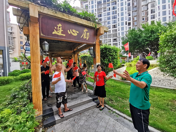 百姓安居乐业,祝福祖国繁荣昌盛.涵江区委文明办供图