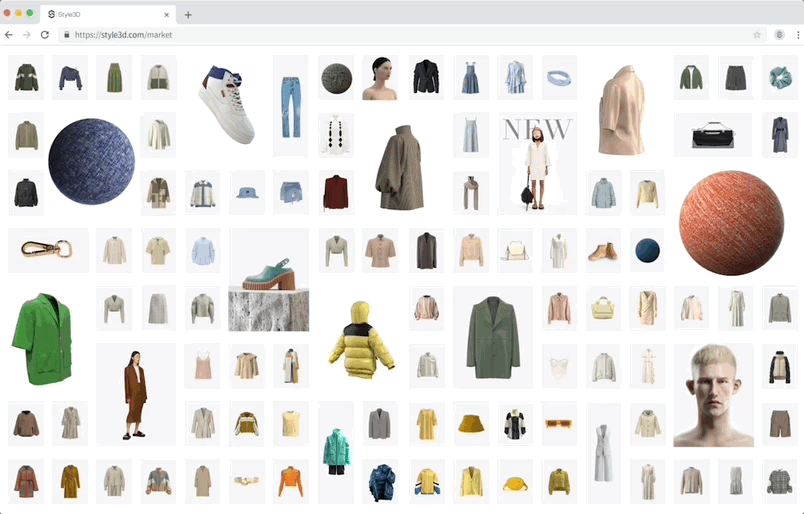 　　Style3D Market 部分数字资源