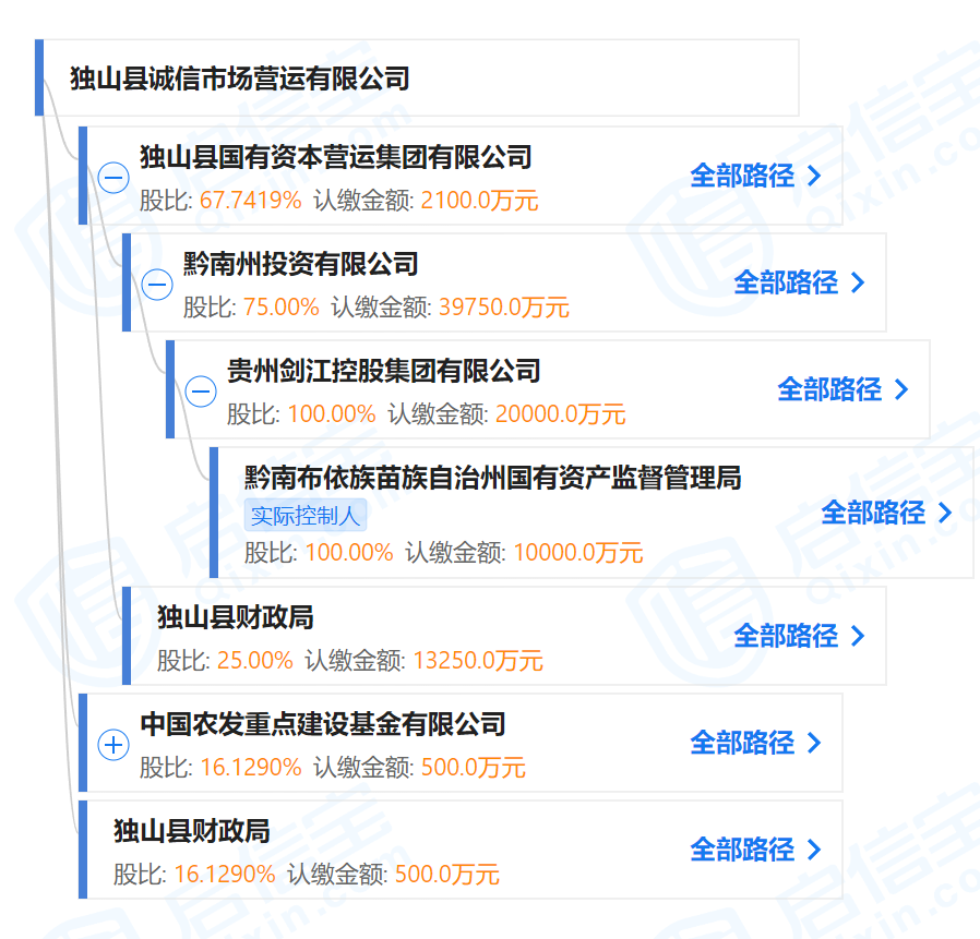 图片来源:启信宝网页截图