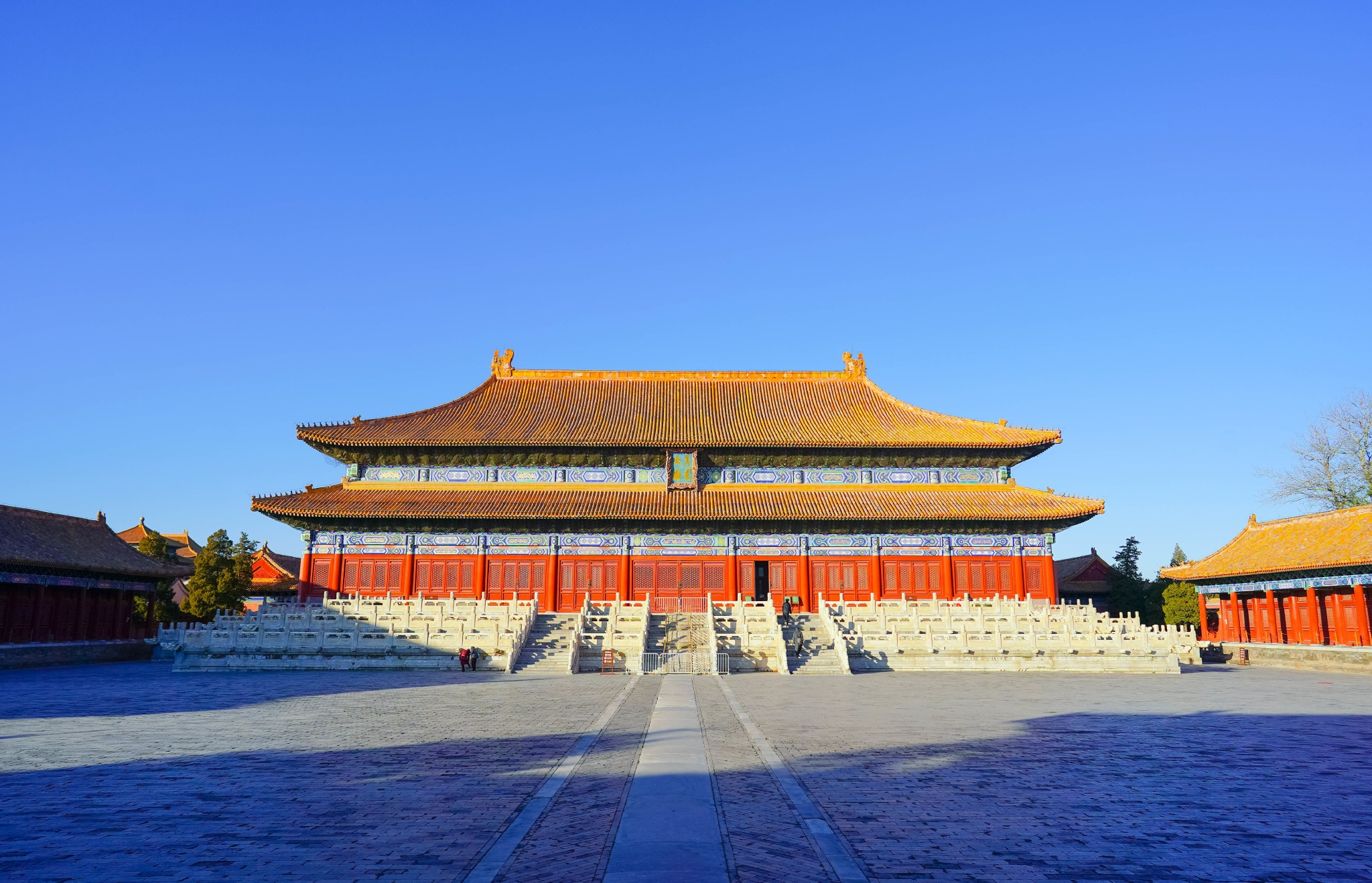 作为全国重点文物保护单位的太庙,在日光照耀下颇显庄严.图/ic photo