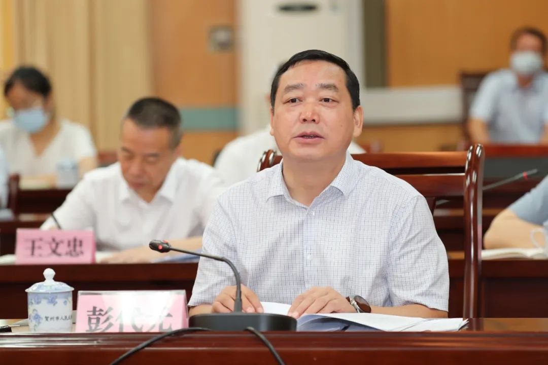 贺州市委书记李杰云与北投集团党委书记董事长朱坚和一行座谈