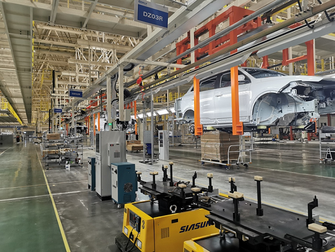 淄博吉利汽车生产线