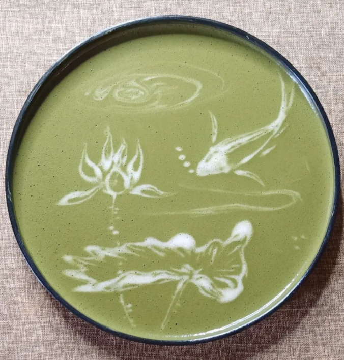 章志峰制作的"茶百戏"图