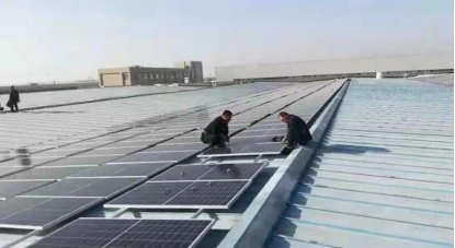 图为阜宁县县城及周边乡镇100MW分布式光伏发电项目