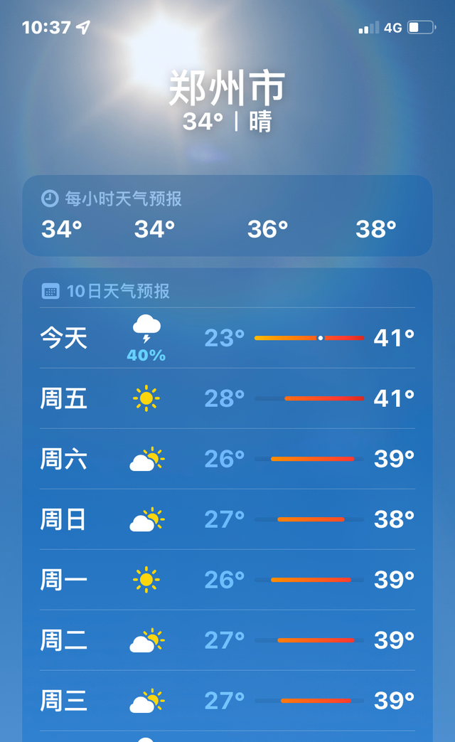 对此,网友纷纷晒出天气截图,表示"郑州开启了烧烤模式","河南热成了可