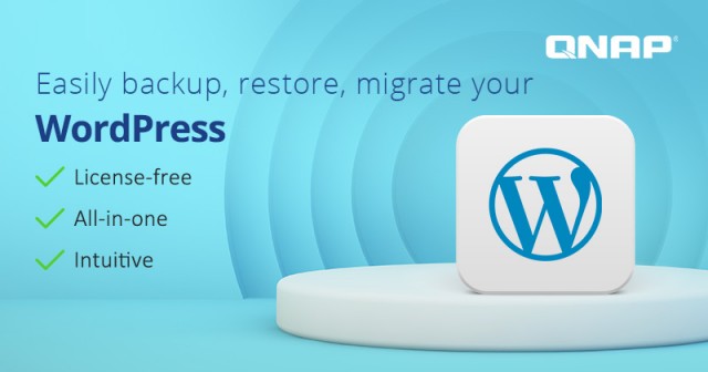 威联通（QNAP）推出免授权费的一站式 WordPress 备份解决方案