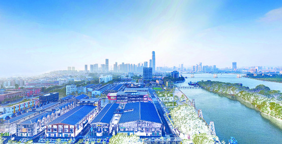 图为广轻控股集团改造老旧厂房而成的文化产业园区“工美港”。资料照片
