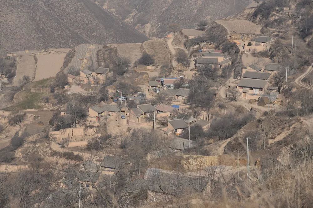 这是2015年左右拍摄的甘肃省定西市通渭县乡村植被面貌.