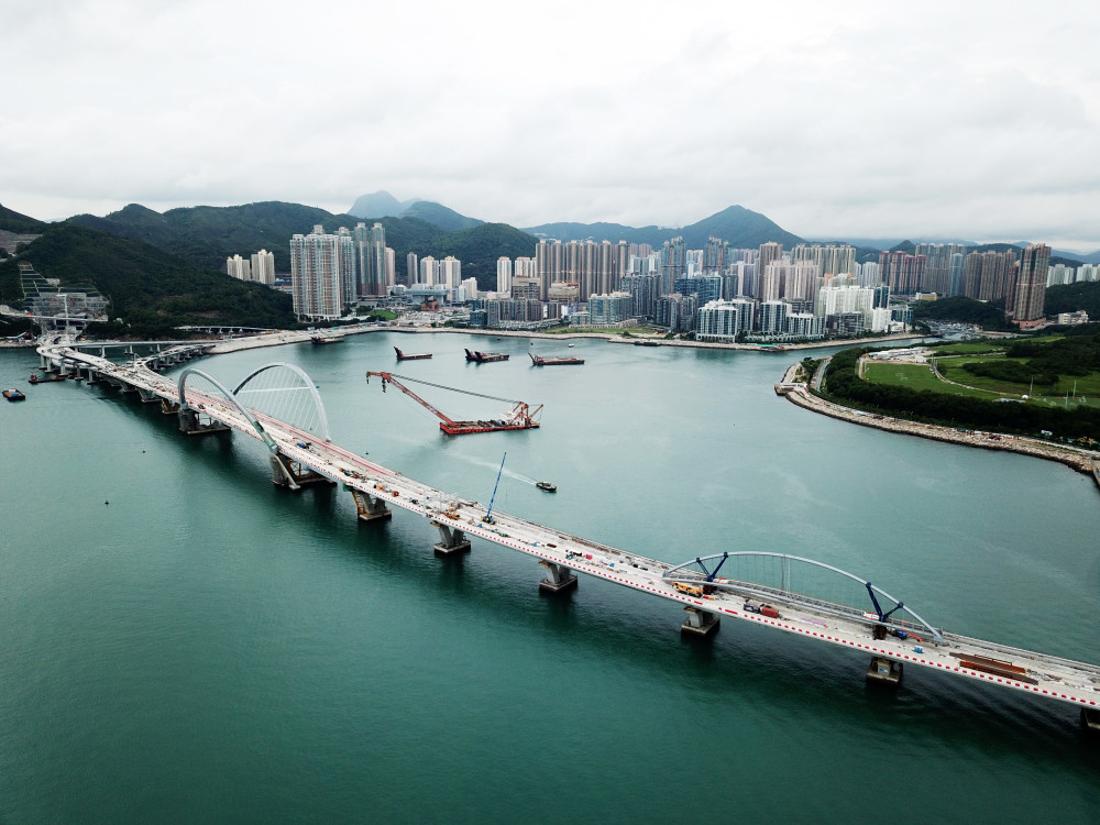 香港将军澳大桥(5月31日摄,无人机照片).新华社记者 吕小炜 摄