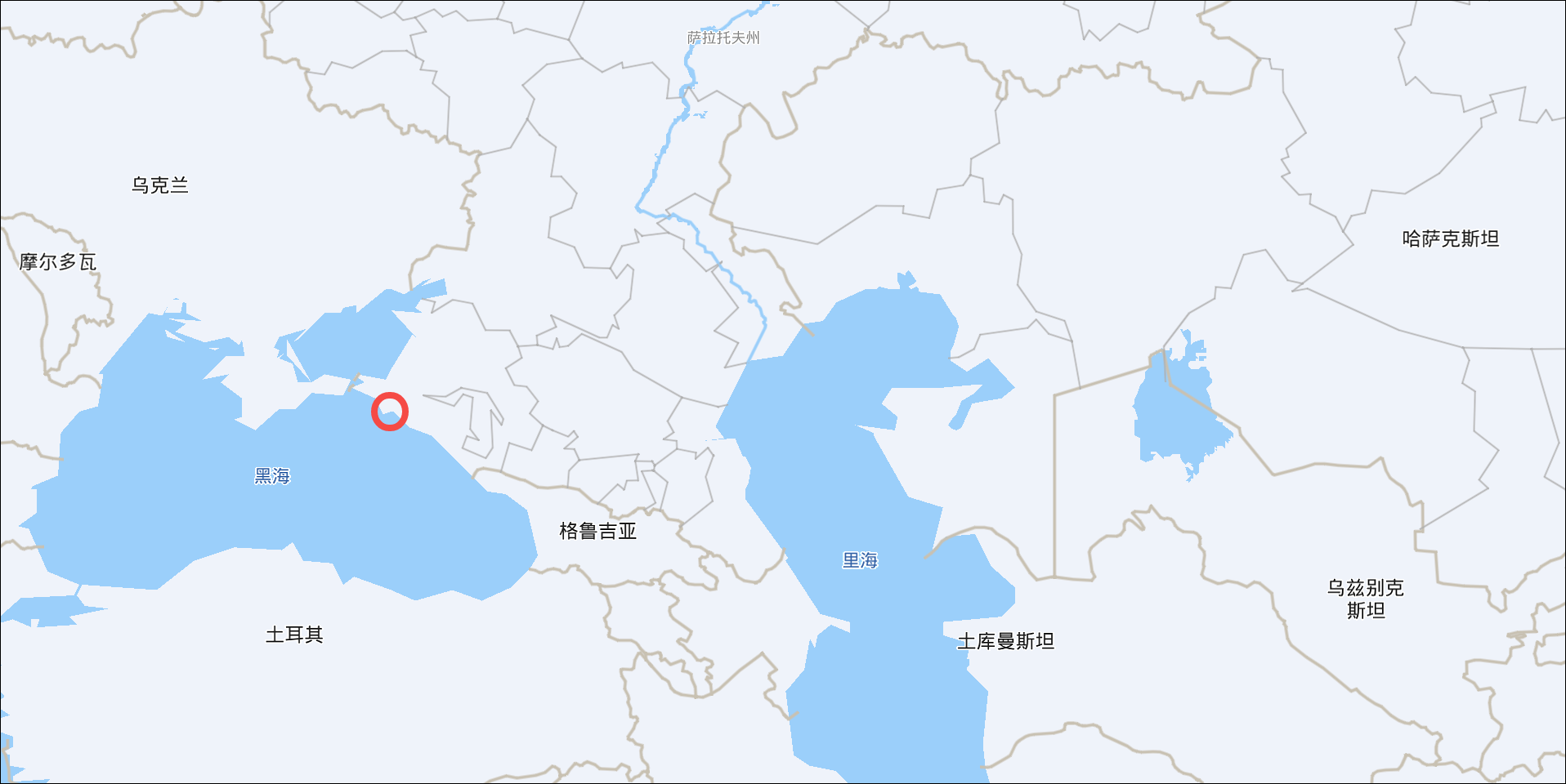 它位于俄罗斯黑海沿岸,是里海管道联盟输油线的西部终点(百度地图)
