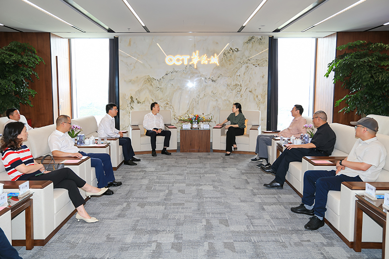 华侨城股份总裁王晓雯在集团总部会见浙江杭州余杭区委副书记,区长