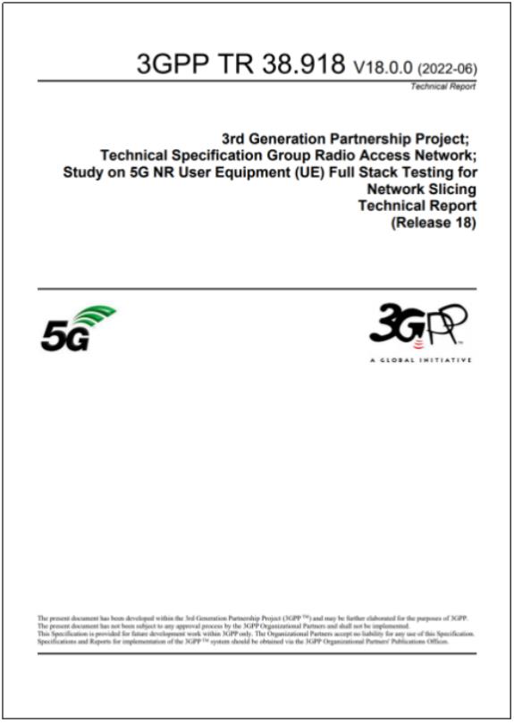 中国移动在3GPP牵头发布5G终端切片全栈测试技术报告