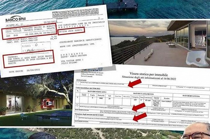 而是在今年4月8日，直接将8000万欧元直接存入房东的瑞士银行账户。从目前的公开信息来看，这名买主的