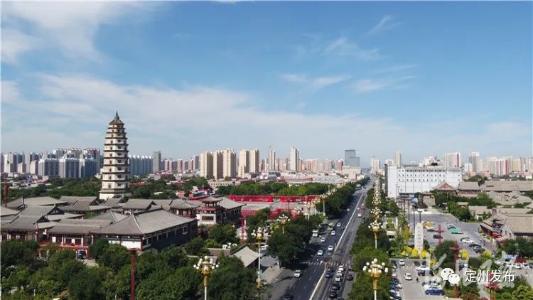 盛夏的定州万物丰茂,漫步在城市街头,满眼皆是层峦尽染的花卉绿植