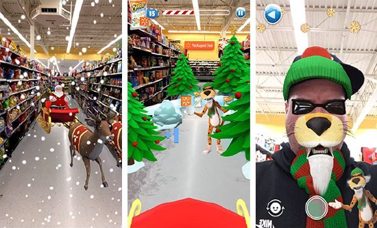图为沃尔玛AR互动示意图