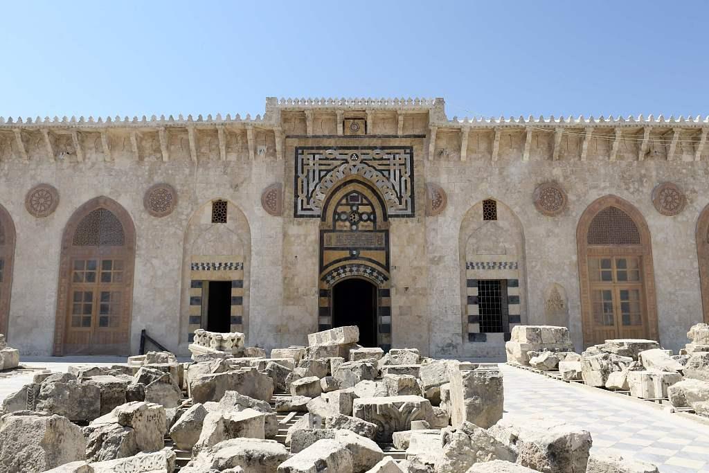 叙利亚古迹倭马亚大清真寺翻修工作持续