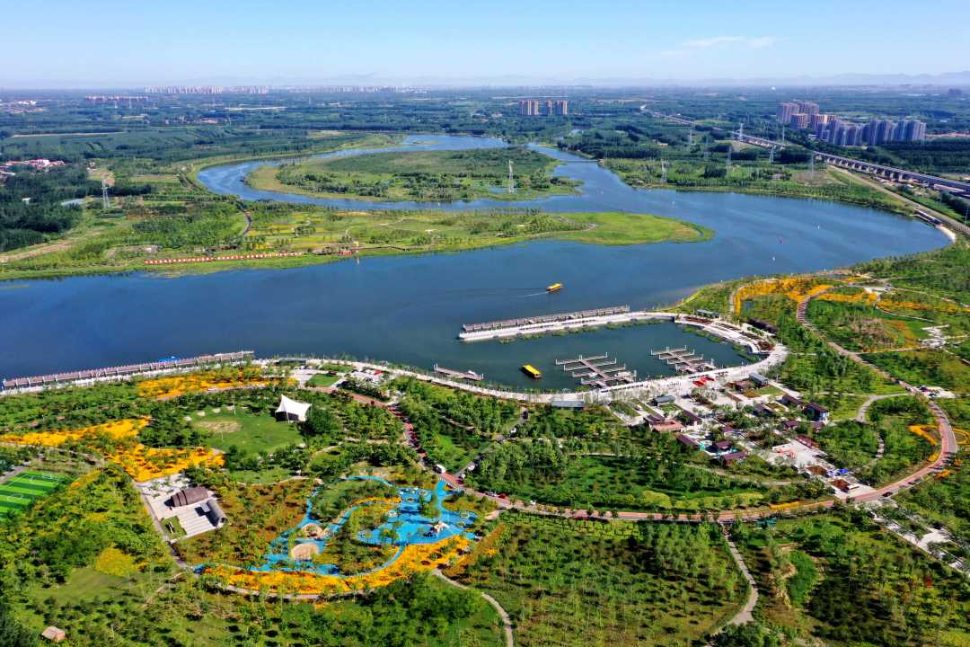北运河香河段香河中心码头全景.沙飞摄
