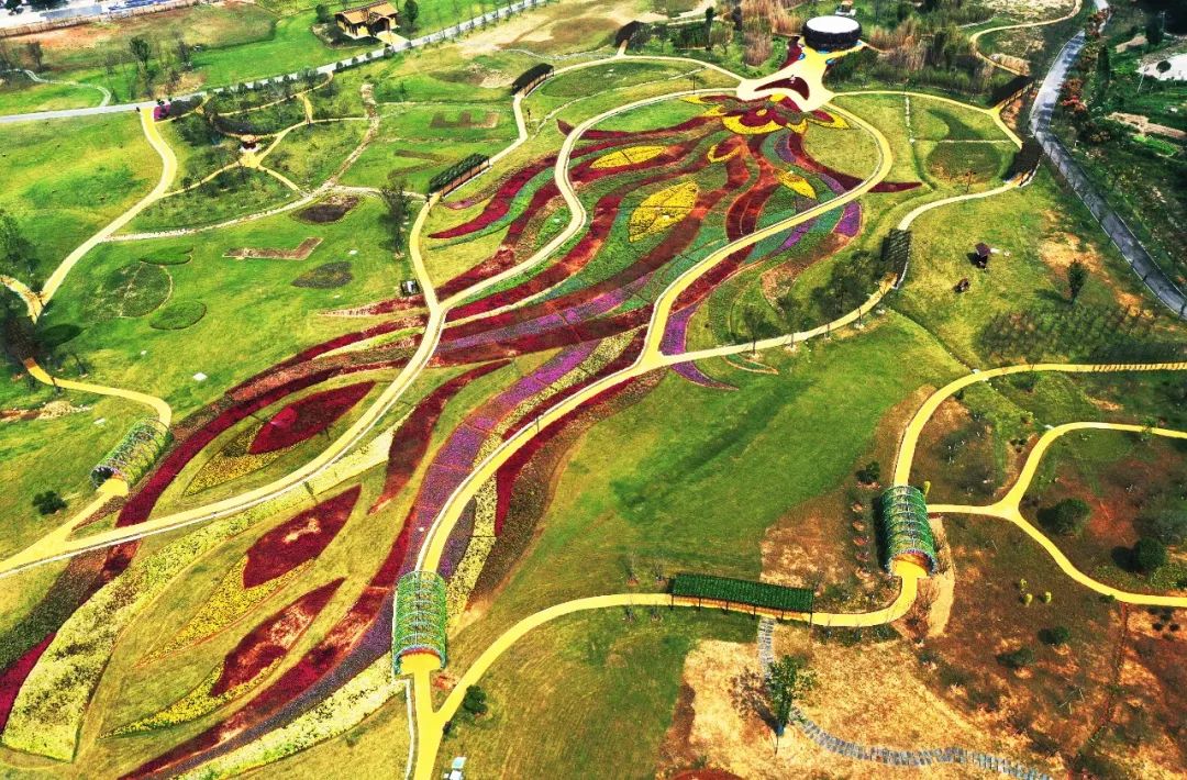 石首桃花山桃源小镇花海