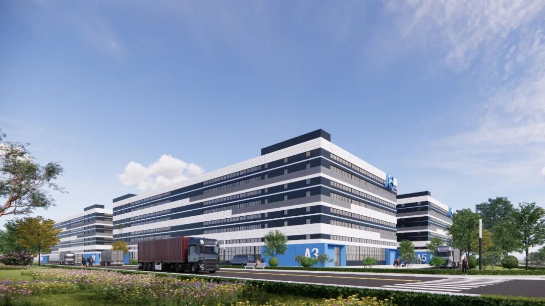 标准层5000平方米厂房效果图