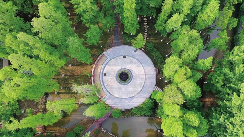 &nbsp;&nbsp;&nbsp;&nbsp; 图为湖北省荆门市沙洋县"口袋公园".