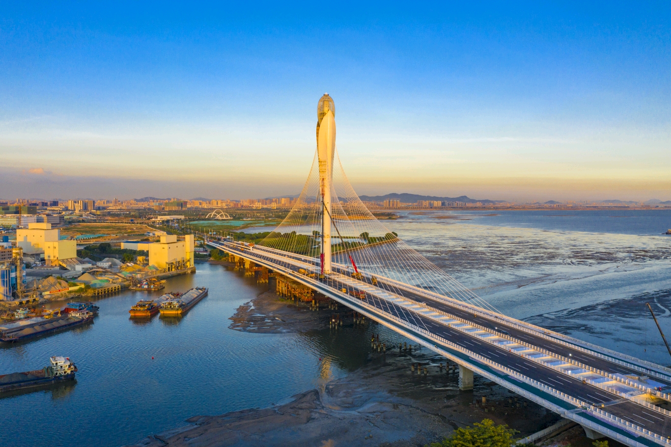 东莞滨海湾大桥通车大湾区再添向海新地标