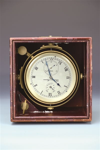 "世谊号"航海天文钟.宁波帮博物馆供图