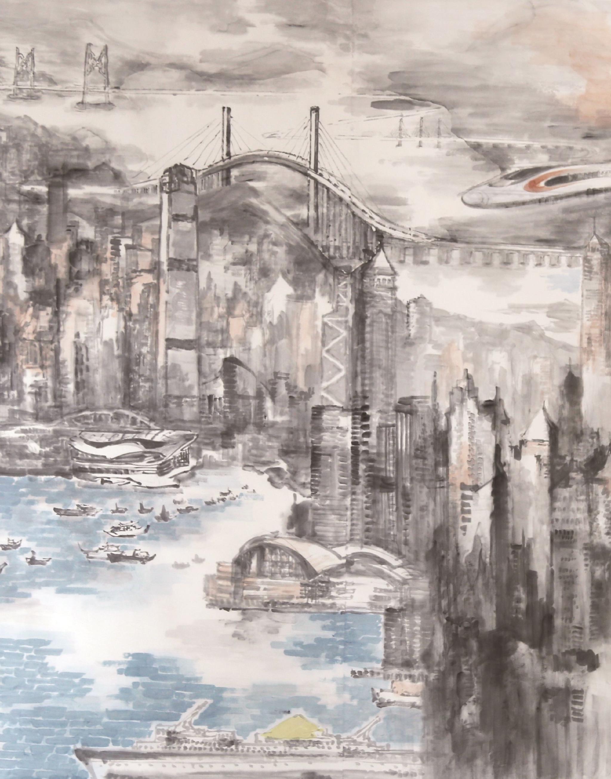 笔墨丹青绘湾区庆祝香港回归祖国25周年美术作品展选登