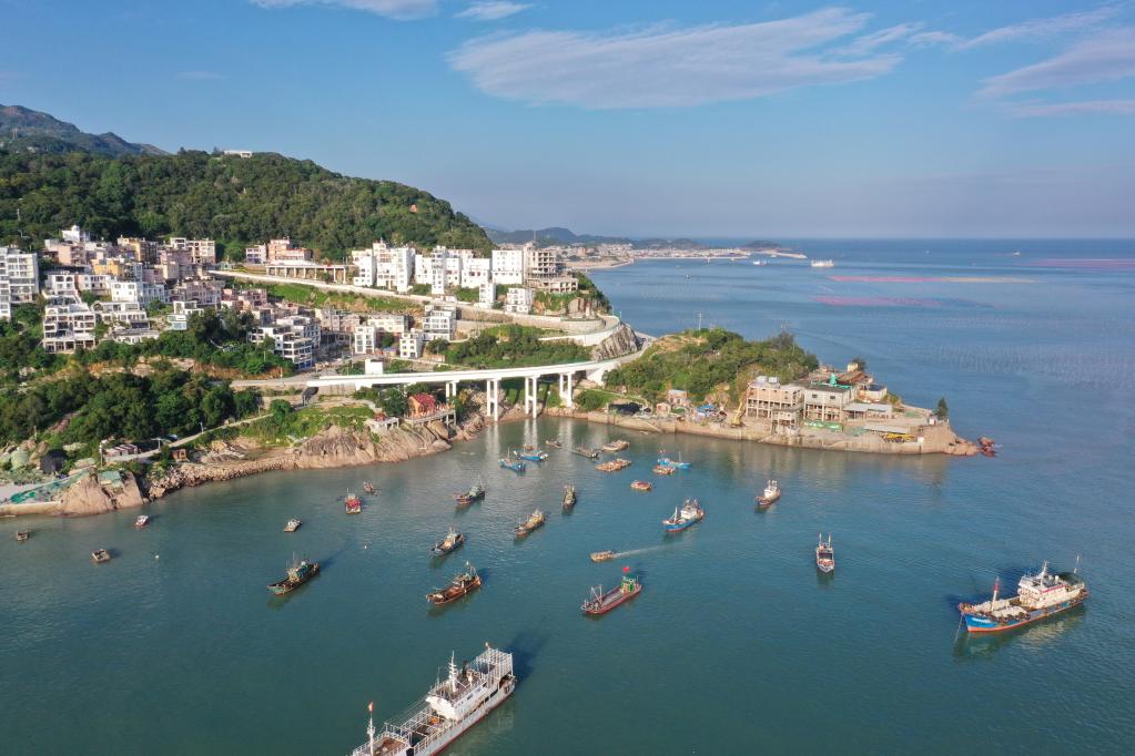 6月22日拍摄的霞浦县三沙镇东壁村的村居及民宿景观(无人机照片).