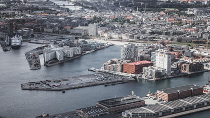  图：丹麦哥本哈根北港社区，未来城市零碳能源实验室&nbsp; &nbsp; 来源：Rasmus Hjortshøj， JAJA Architects．&nbsp; &nbsp;