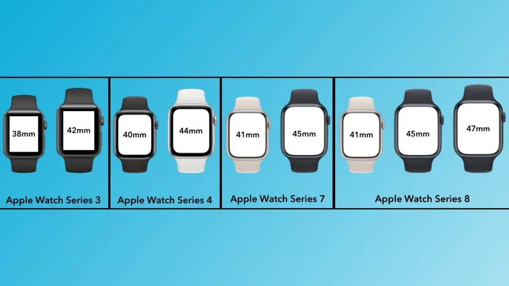 apple watch series 8新增47mm超大款 尺寸对比图曝光