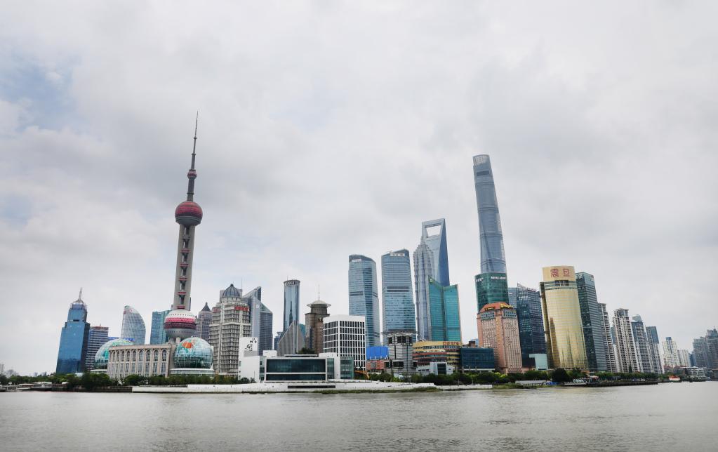 上海地标:浦东陆家嘴建筑群.新华社记者方喆 摄