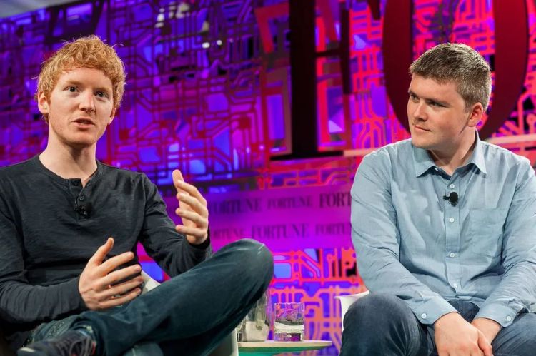 Patrick 和 John Collison 图片来源: Kevin Moloney 知识共享授权