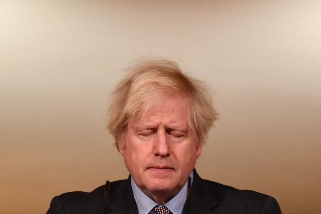 当地时间2021年1月26日,英国伦敦,英国首相鲍里斯·约翰逊在伦敦市