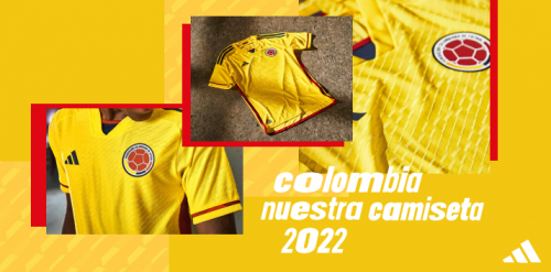 　　新款球衣配色源于哥伦比亚国旗颜色，球衣的设计代表了哥伦比亚的民族精神