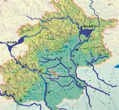 北京水系图高清版图片