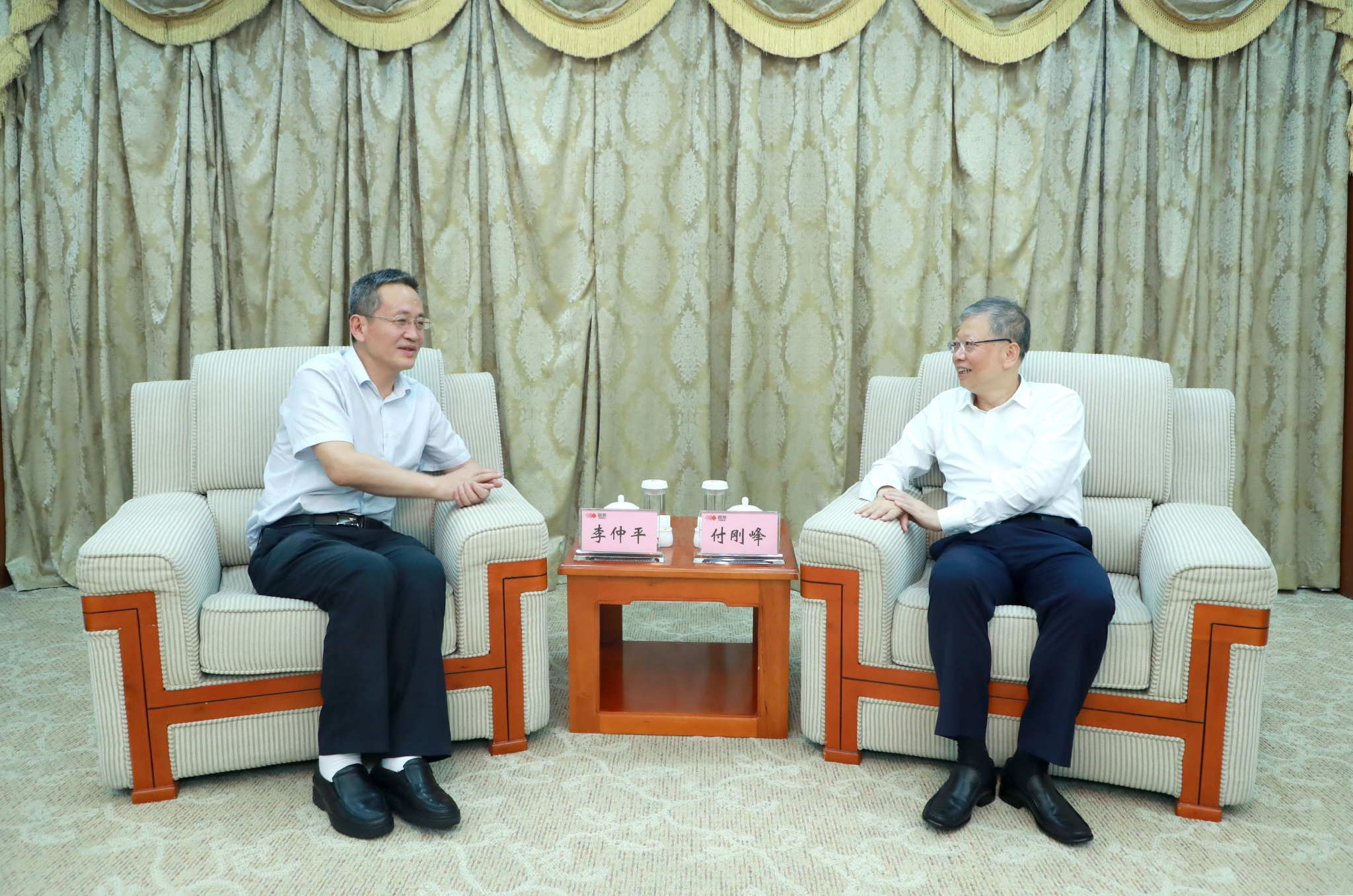 67付刚峰王海波会见中国工程院副院长李仲平