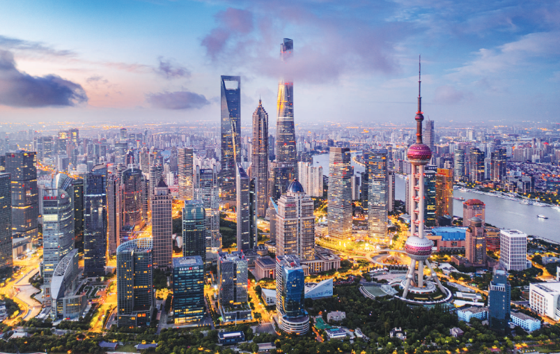 航拍陆家嘴. 图/视觉中国