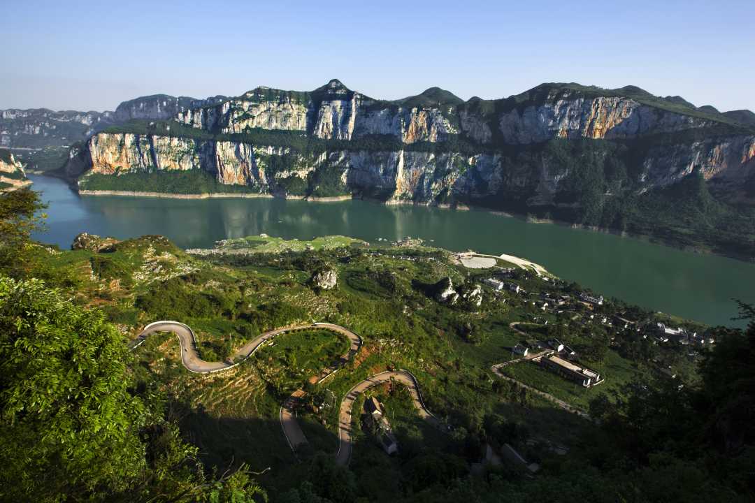 贵州省黔西市"乌江百里画廊"风光.黔西市委宣传部供图