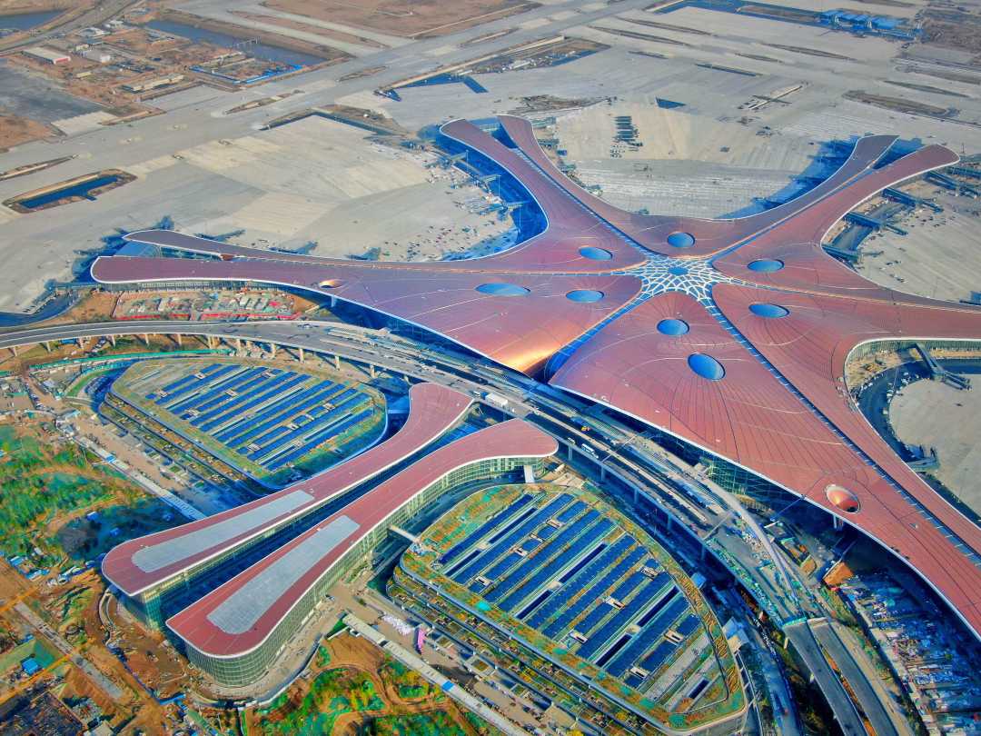 北京大兴机场,全球最大单体规模航站楼.
