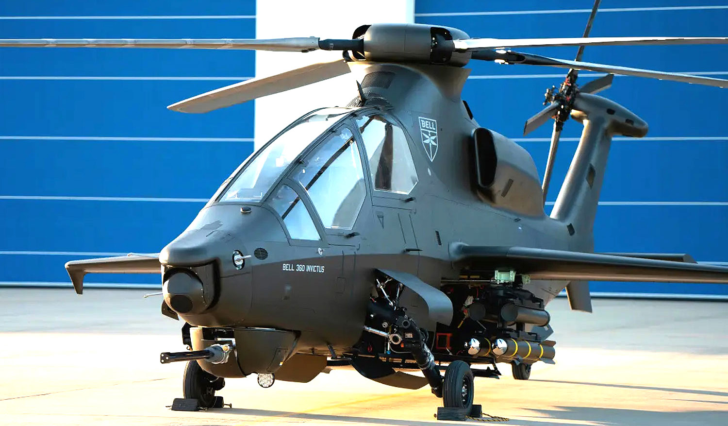 贝尔直升机公司首次展示贝尔360侦察攻击直升机原型机|贝尔_新浪财经